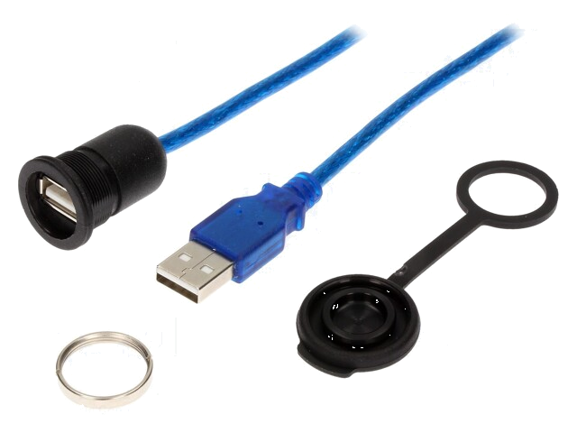 Kabel-adapter; USB-A aansluiting,USB-A-stekker; 1310; USB 2.0 Kabel-adapter; USB-A aansluiting,USB-A-stekker; 1310; USB 2.0